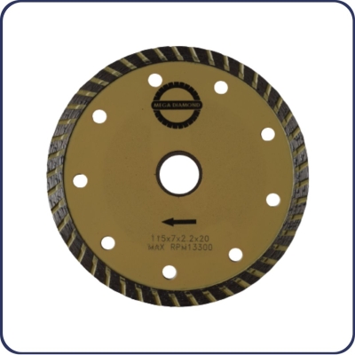 DISCO CORTE 115MM TURBO AMARELO