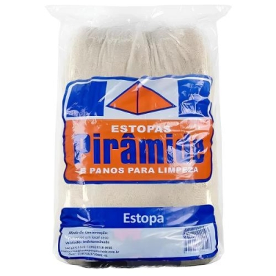 Estopa Branca Uso Geral 500g Pirâmides Branco