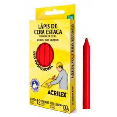 Lapis de Cera Vermelho