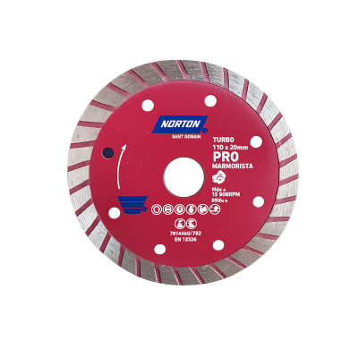 Disco de Corte 110mm Norton Pro Turbo