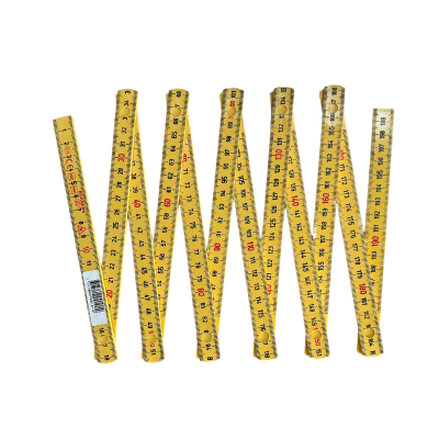 Metro Sueco 2m x 15mm em Fibra de Vidro Amarelo