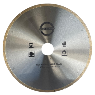 DISCO DE CORTE 350MM NANO MEGA PRATA