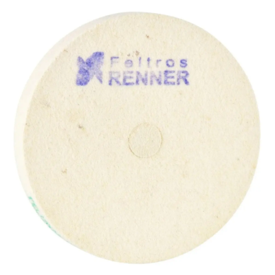 Disco Feltro P/polimento Renner Duro De Lã Com Furo 150x20mm