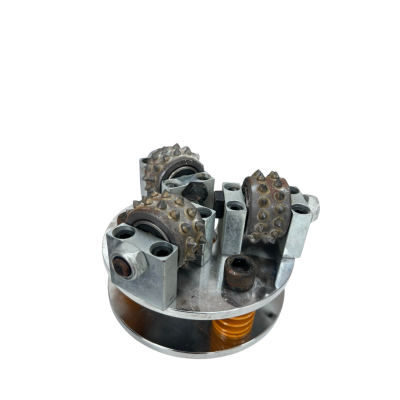 Rebolo Apicoador 3 Rolos 125mm Rosca M14 Mármore E Granito