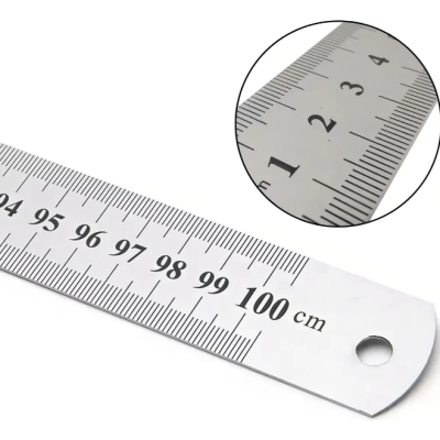 ESCALA MÉTRICA EM INOX 1MT